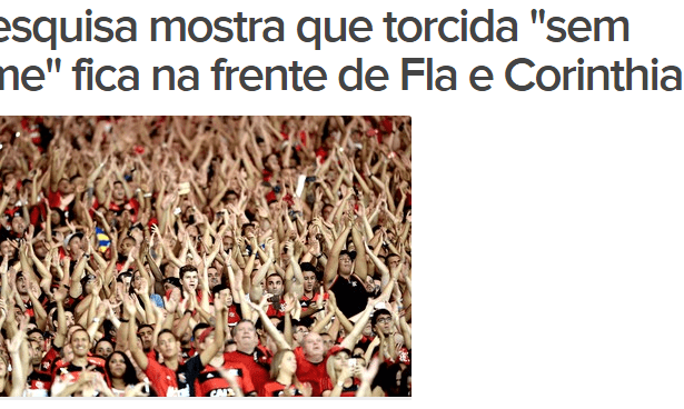 GE - Globo Esporte divulga pesquisa sobre a preferencia dos Brasileiros com relação aos Times de Futebol