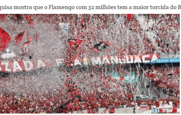 Jornal Recôncavo News divulga pesquisa sobre a preferência dos Brasileiros com relação aos Times de Futebol