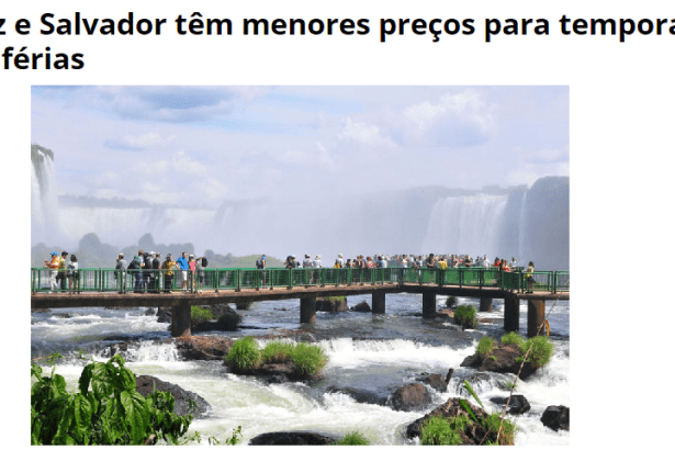Site H2FOZ divulga pesquisa sobre os menores preço de Hotéis no Brasil em temporada de verão