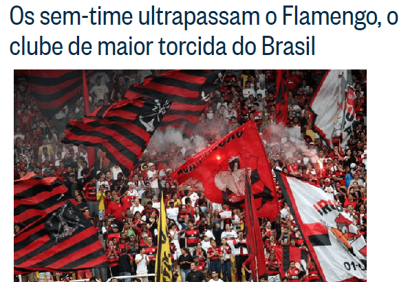 O Globo - Lauro de Freitas divulga pesquisa sobre a preferência dos Brasileiros com relação aos Times de Futebol