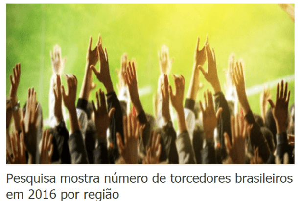 Tribuna De Lauro De Freitas divulga pesquisa sobre a preferência dos Brasileiros com relação aos Times de Futebol