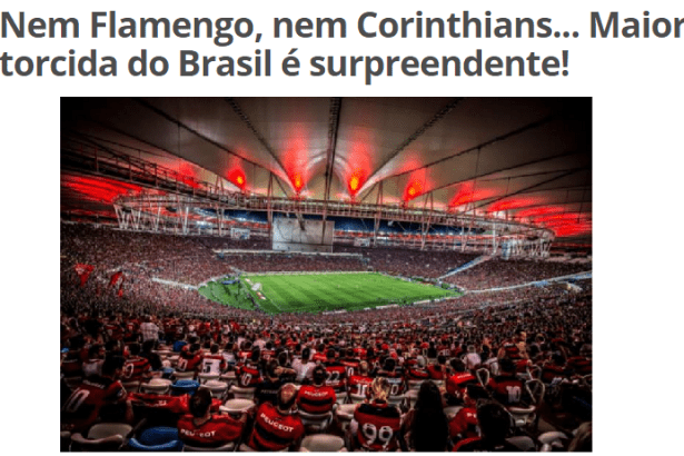 Site Futebol Interior divulga pesquisa sobre a preferência dos Brasileiros com relação aos Times de Futebol