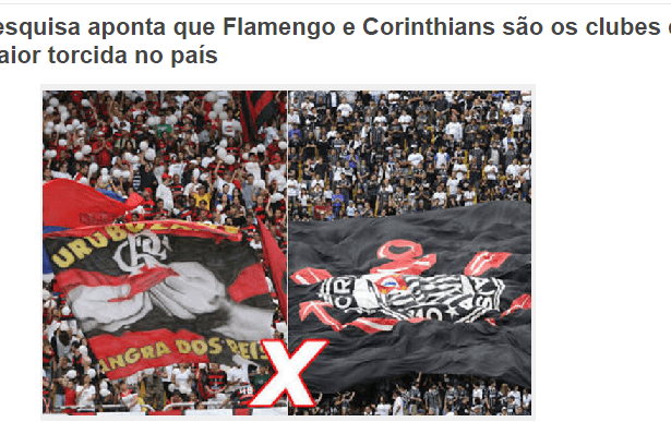 Blog Miranda Na Web divulga pesquisa sobre a preferência dos Brasileiros com relação aos Times de Futebol