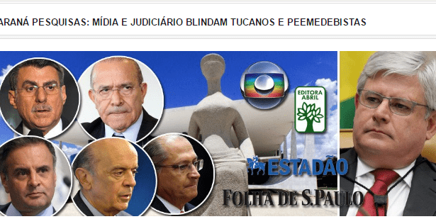 Portal MWD.NEW'S divulga pesquisa com a opinião dos brasileiros sobre a Mídia e o Poder Judiciário protegerem nomes do PMDB e do PSDB