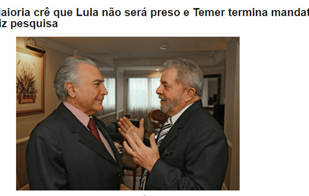 Giro Em Ipiaú 1 divulga pesquisa realizada pela Paraná Pesquisas com a opinião dos Brasileiros sobre o ex-Presidente Lula