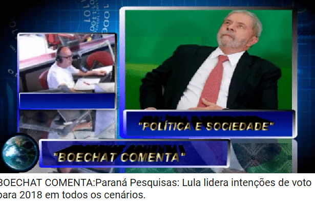 Boechat comenta pesquisa nacional realizada pela Paraná Pesquisas