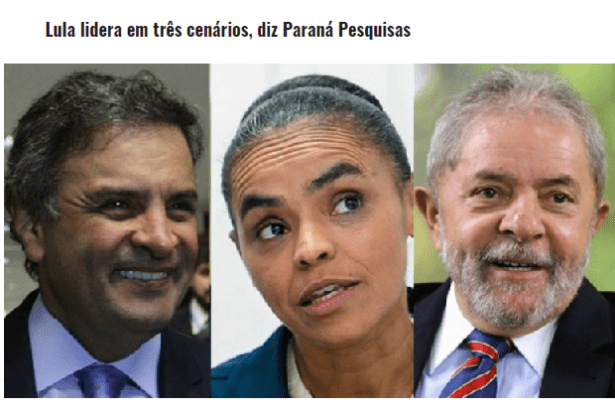O Iguassu Del Paraná divulga pesquisa com a opinião dos brasileiros sobre as eleições Presidências em 2018