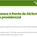 Blog Do BG divulga pesquisa nacional realizada pela Paraná Pesquisas sobre o Prefeito João Doria da cidade de São Paulo