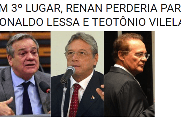 Portal Alagoas Brasil Notícias divulga pesquisa realizado no Estado de Alagoas sobre a disputa eleitoral para o Senado Federal