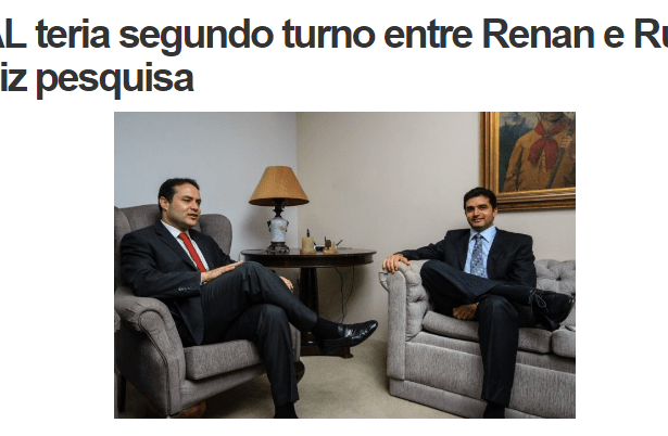 Reporter Alagoas divulga pesquisa realizada em Alagoas sobre a disputa eleitoral para Governador do Estado