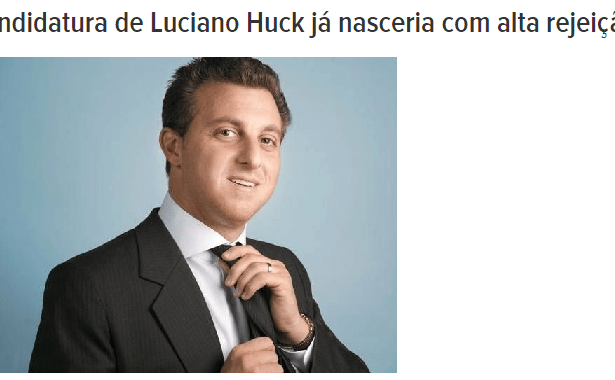 Hoje Mais - Andradina divulga pesquisa sobre uma possível candidatura do apresentador Luciano Huck a Presidente do Brasil