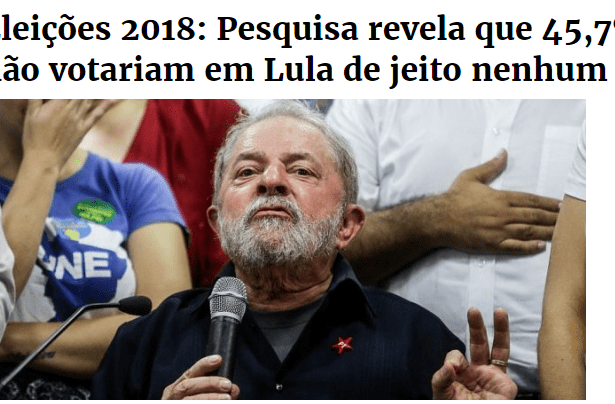Jornal O Sollo divulga pesquisa realizada pela Paraná Pesquisas com a opinião dos Brasileiros sobre o ex-Presidente Lula