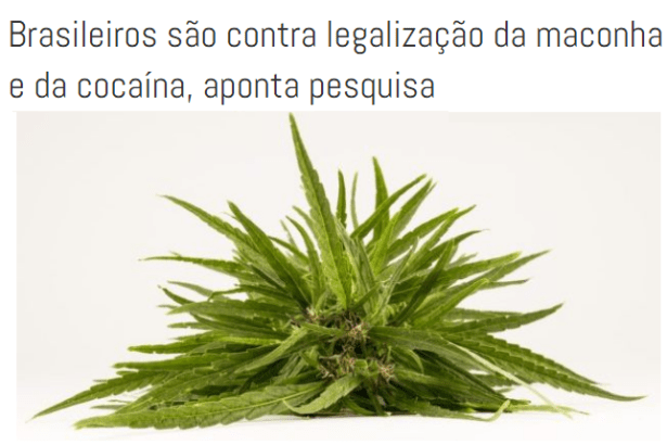 Rádio Irecê Líder divulga pesquisa com a opinião dos Brasileiros sobre a legalização da maconha e da cocaína