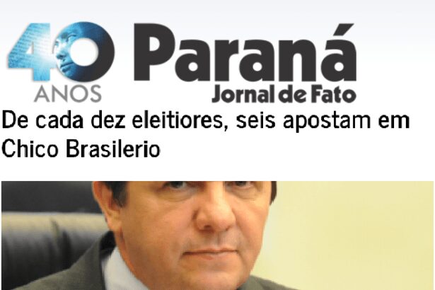 O Paraná divulga pesquisa eleitoral realizada pela Paraná Pesquisas