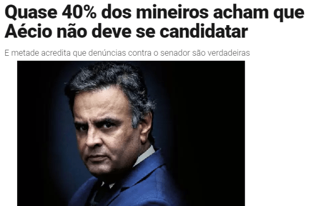 Veja.com - Radar On-Line divulga pesquisa realizada em Minas Gerais sobre a candidatura de Aécio Neves