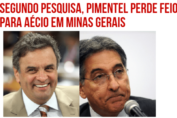 Blog Do Linhares divulga pesquisa realizada em Minas Gerais sobre a disputa eleitoral para Governador do Estado