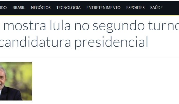 Portal Em Foco divulga pesquisa realizada em Minas Gerais sobre a disputa eleitoral para Presidente do Brasil
