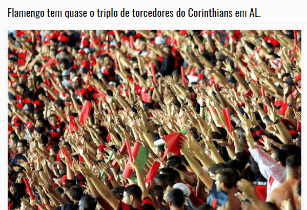 Fla Resenha divulga pesquisa realizado em Alagoas sobre a preferência dos Alagoanos pelos times brasileiros