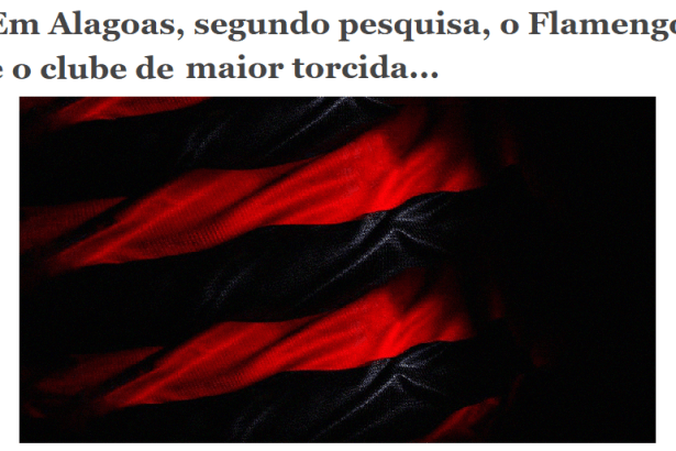 Blog Fernando Amaral FC divulga pesquisa realizado em Alagoas sobre a preferência dos Alagoanos pelos times brasileiros