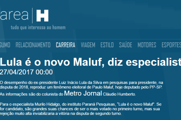 Portal Area H divulga entrevista com o Diretor do Instituto Paraná Pesquisas, Murilo Hidalgo