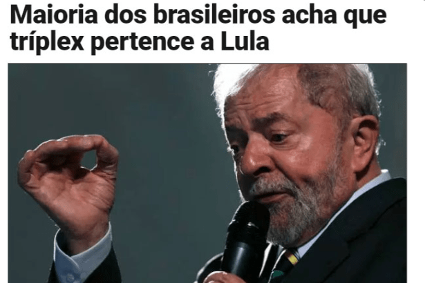 Blog do Garotinho divulga pesquisa nacional realizado na Web pela Paraná Pesquisas sobre o apartamento triplex no Guarujá