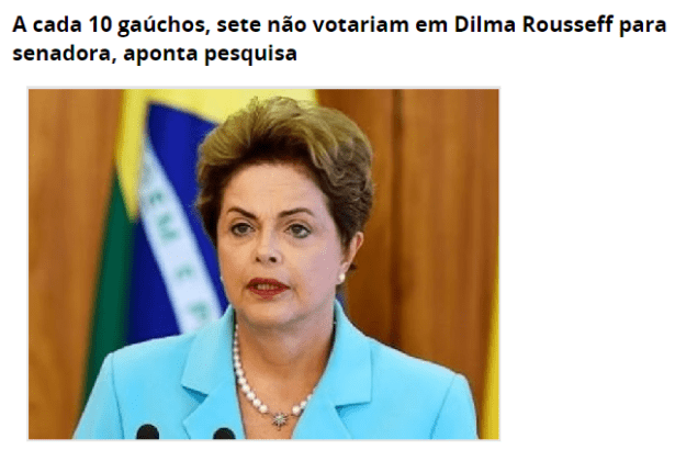 Diário Da Chapada divulga pesquisa realizado no Estado do Rio Grande do Sul sobre a disputa eleitoral para Presidente do Brasil