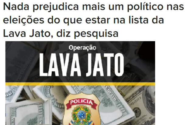 BuzzFeed News divulga pesquisa nacional realizada pela Paraná Pesquisas sobre a Operação Lava Jato