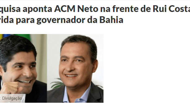 Bahia Dia a Dia divulga pesquisa realizada pela Paraná Pesquisas sobre a disputa eleitoral no Estado da Bahia