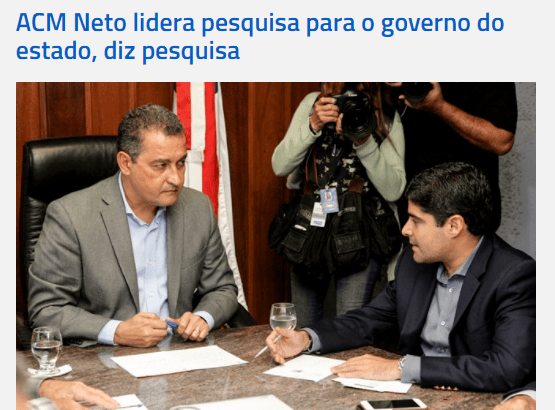Bahia Verdade divulga pesquisa realizada pela Paraná Pesquisas sobre a disputa eleitoral no Estado da Bahia