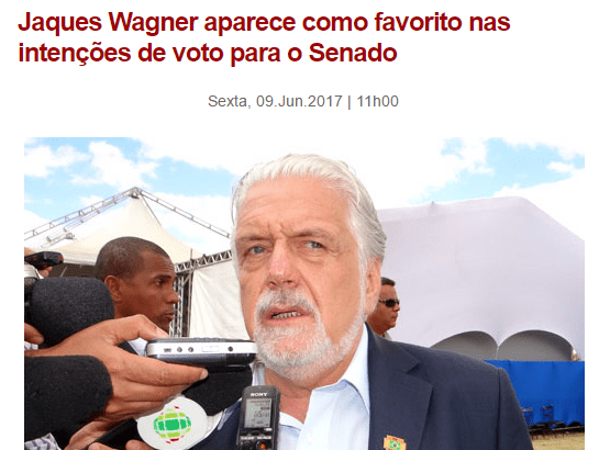 Portal Agora Sudoeste divulga pesquisa realizada no Estado da Bahia sobre a disputa eleitoral para Senador do Estado