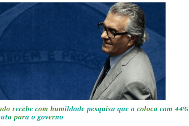 Portal Senador Ronaldo Caiado divulga pesquisa realizada no Estado de Goiás sobre a disputa eleitoral para Governador do Estado