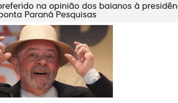 Portal Esplanada News divulga pesquisa realizada no Estado da Bahia sobre a disputa eleitoral para Presidente do Brasil
