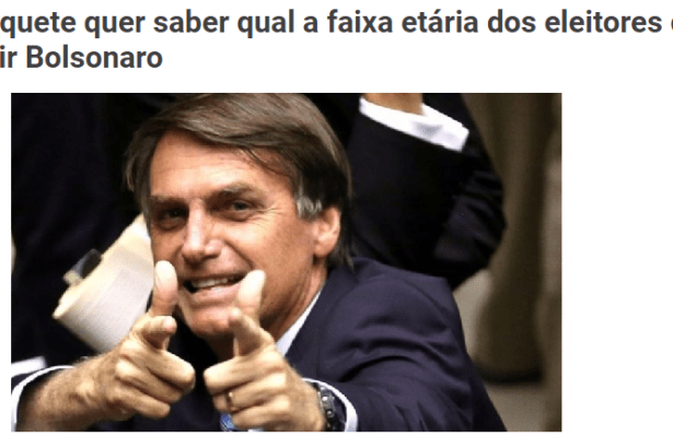 Porta 1 News cita pesquisa realizada pela Paraná Pesquisas sobre a disputa eleitoral para Presidente do Brasil