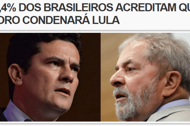 Portal News Rondônia divulga pesquisa realizada pela Paraná Pesquisas com a opinião dos Brasileiros sobre o Caso do Triplex