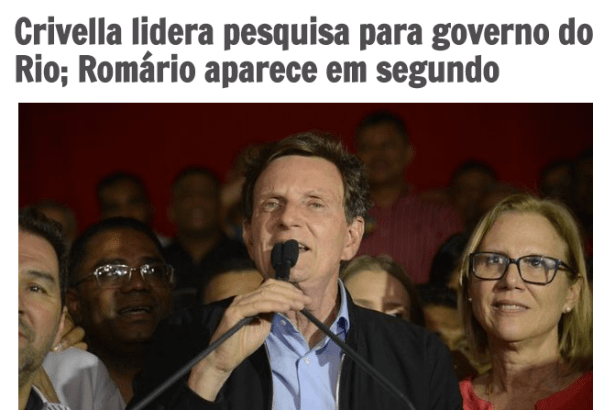 Conjuntura Online divulga pesquisa realizada pela Paraná Pesquisas no Estado do Rio de Janeiro sobre a disputa eleitoral para o Governador