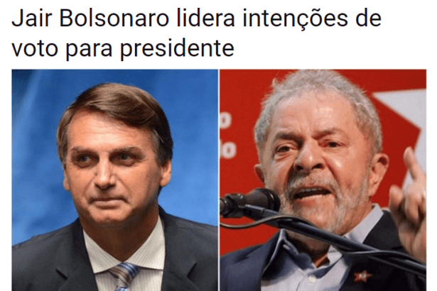 Portal Ecos da Serra divulga pesquisa realizada no Estado do Rio de Janeiro sobre a disputa eleitoral para Presidente do Brasil