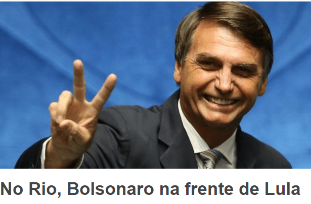 Medicina Informa, divulga pesquisa realizada no Estado do Rio de Janeiro sobre a disputa eleitoral para Presidente do Brasil