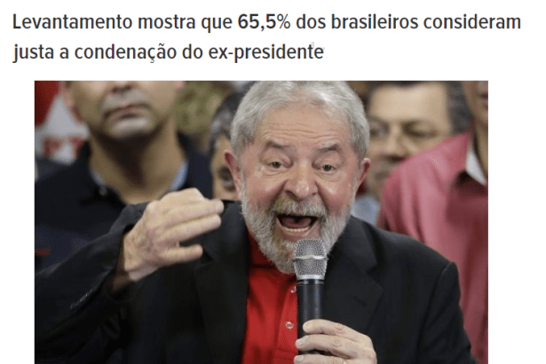 Hoje Mais divulga pesquisa nacional realizada pela Paraná Pesquisas sobre a condenação do ex-presidente Lula