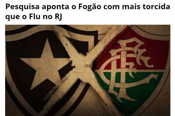 Caravana Alvinegra divulga pesquisa realizada no Rio de Janeiro sobre a preferência dos cariocas com os times de futebol brasileiro