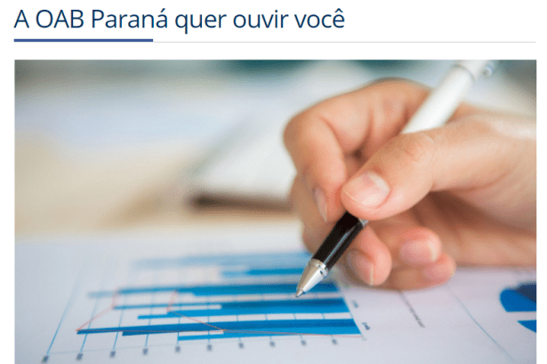 Portal OAB Paraná cita em matéria pesquisa a ser realizada pela Paraná Pesquisas que revelará o retrato da advocacia paranaense