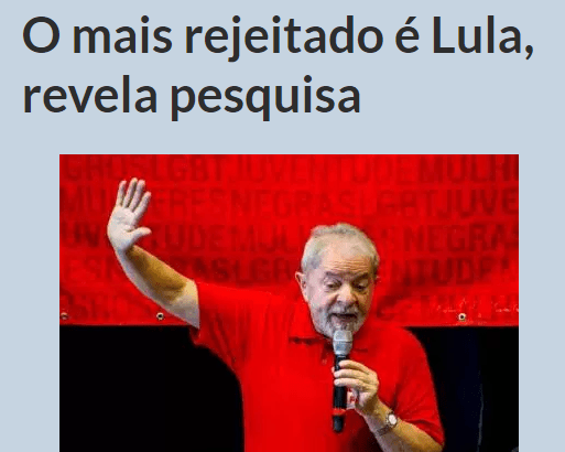 Blog do Faroleiro divulga pesquisa nacional sobre a sucessão e rejeição dos candidatos a Presidente da República