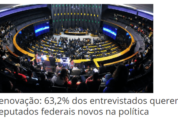 Portal EDVAM divulga pesquisa realizada pela Paraná Pesquisas sobre a descrença dos brasileiros nos Deputados