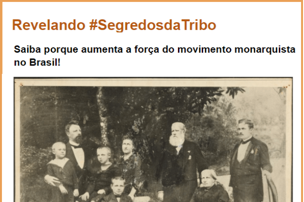 Portal Revelando Segredos da Tribo cita Paraná Pesquisas em matéria sobre a Monarquia