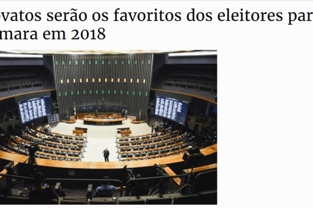 Blog 40graus.al divulga pesquisa realizada pela Paraná Pesquisas sobre a descrença dos brasileiros nos Deputados