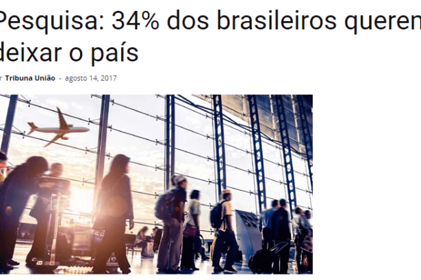 Tribuna União divulga pesquisa nacional realizado pela Paraná Pesquisas com a opinião dos brasileiros sobre o Brasil