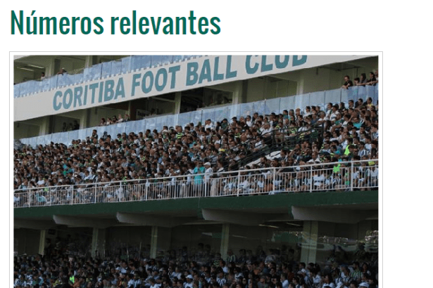 Portal Coritiba Foot Ball Club divulga pesquisa realizado pela Paraná Pesquisas sobre o clube