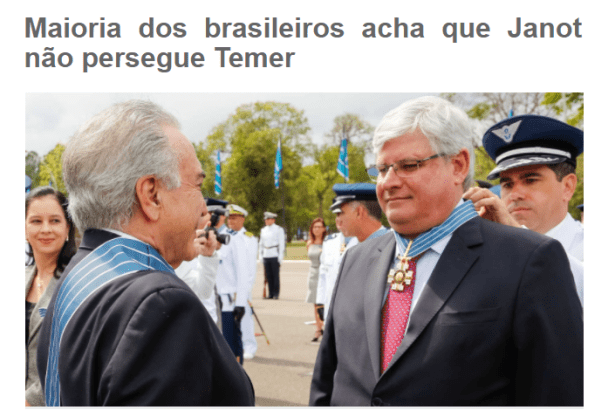 Rádio Grande FM divulga pesquisa nacional realizada pela Paraná Pesquisas sobre o Procurador-Geral da República, Rodrigo Janot