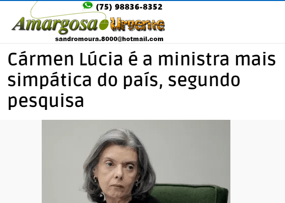Portal Amargosa Urgente divulga pesquisa nacional realizado pela Paraná Pesquisas sobre os Ministros do STF