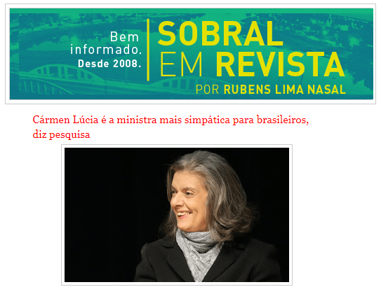 Portal Sobral em Revista divulga pesquisa nacional realizado pela Paraná Pesquisas sobre os Ministros do STF