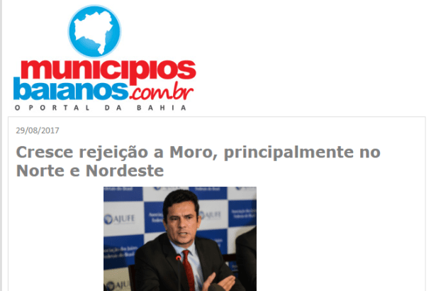 Municípios Baianos divulga em matéria pesquisa nacional realizado pela Paraná Pesquisas sobre os Ministros do STF